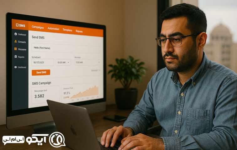  امکانات حرفه‌ ای آیکو اس ام اس برای مشاغل کرمان
