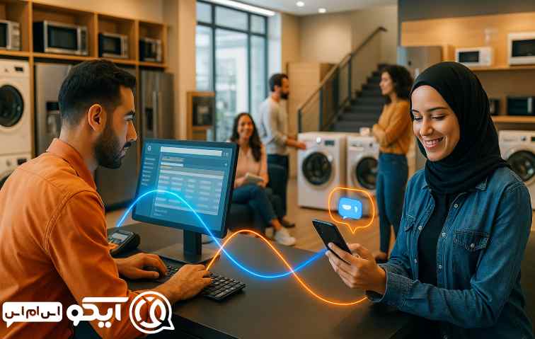 پنل اس ام اس فروشگاه لوازم خانگی و اداری