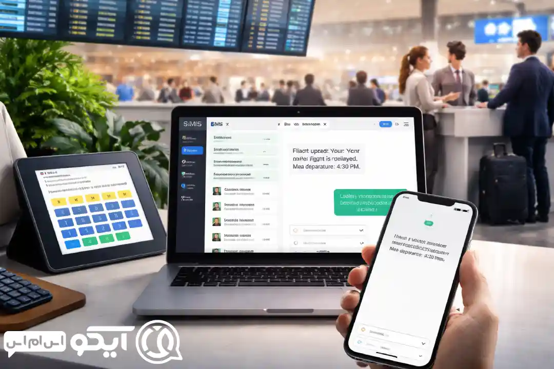 نحوه استفاده عملی از پنل پیامک آژانس هواپیمایی