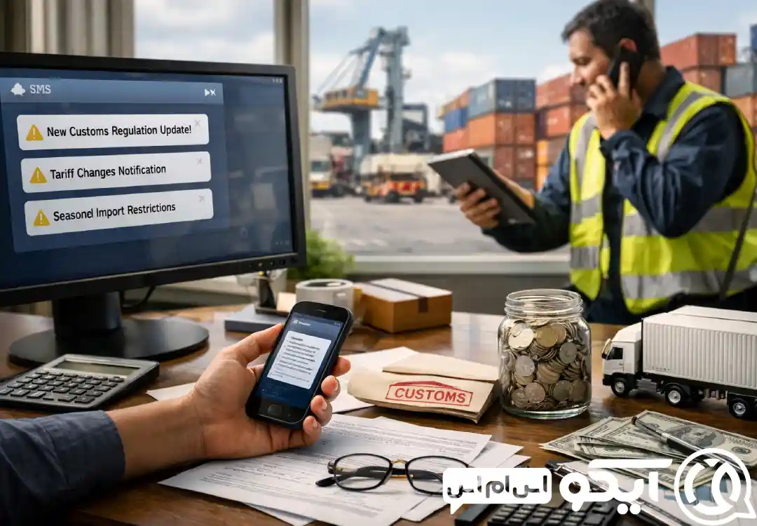 روش های استفاده از سامانه پیامکی برای گمرک