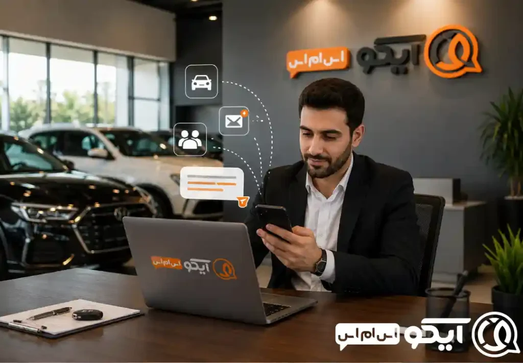 سامانه پیامکی برای نمایشگاه اتومبیل